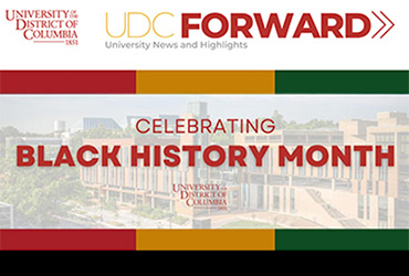 Screenshot of a issue of UDC Forward featuring black history month