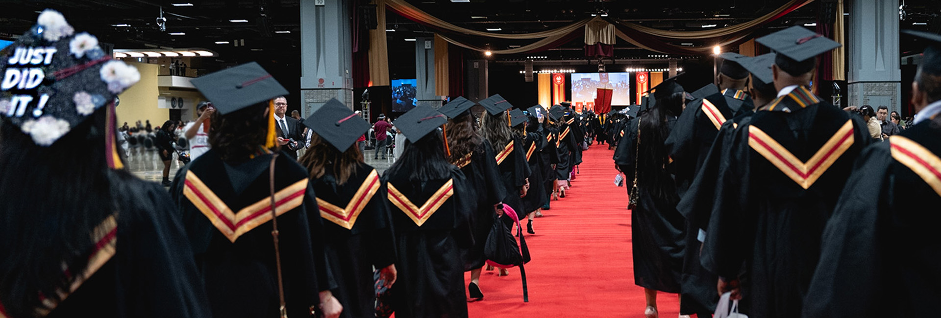 Students at the 2024 UDC commencement ceremony