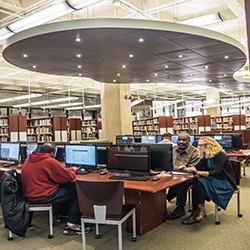 inside view of the library