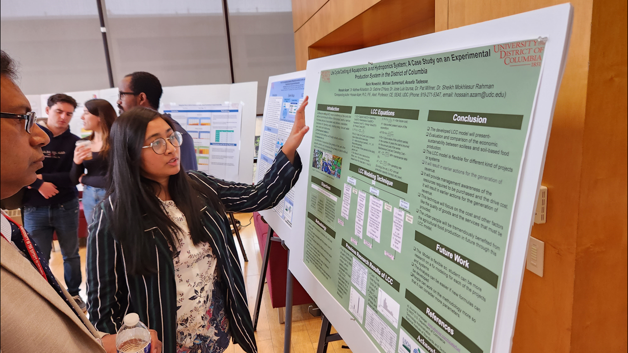 Dr. Behera at poster session