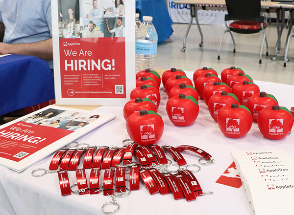 Career expo We're Hiring sign