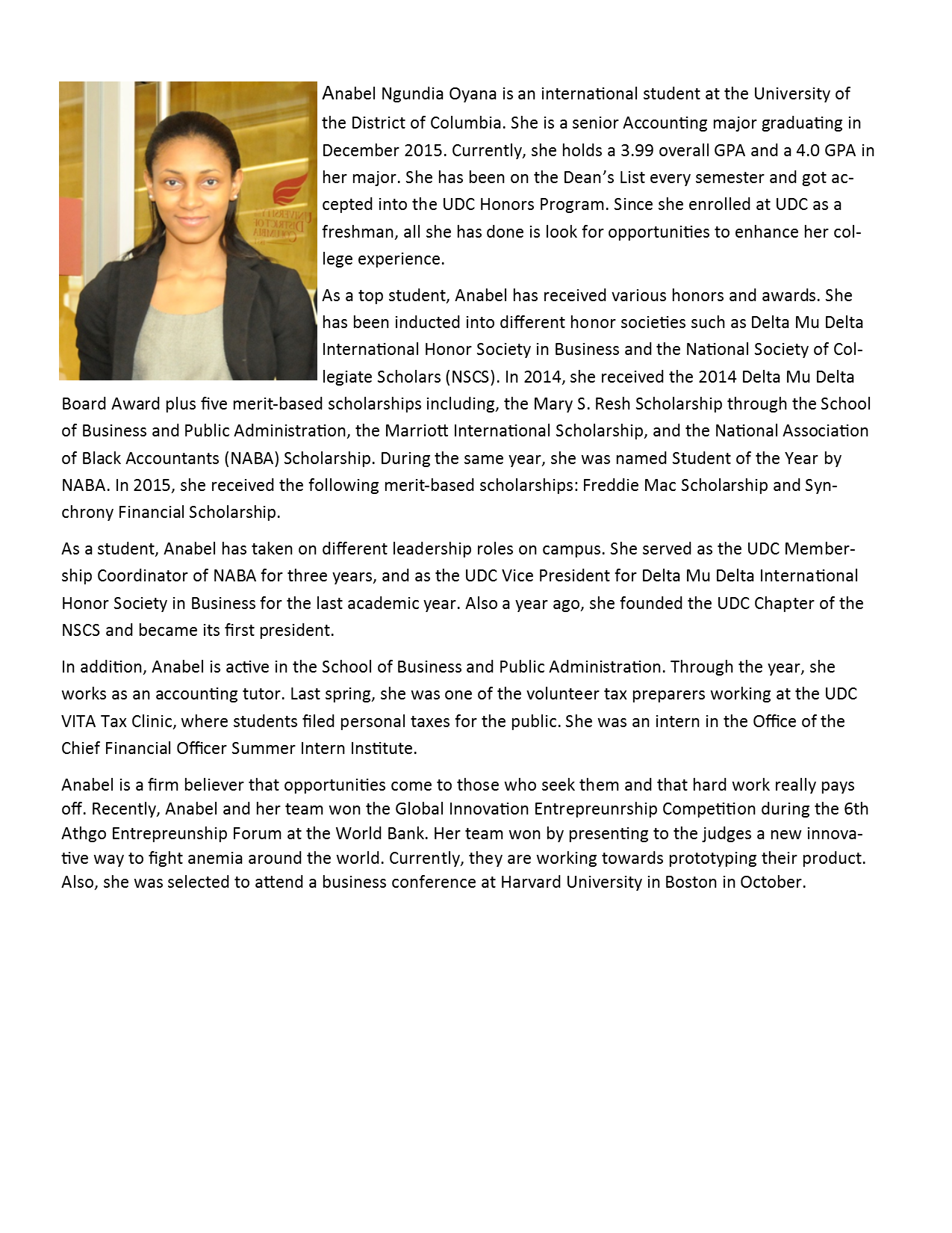 student-spotlight-oyaba | Admissions