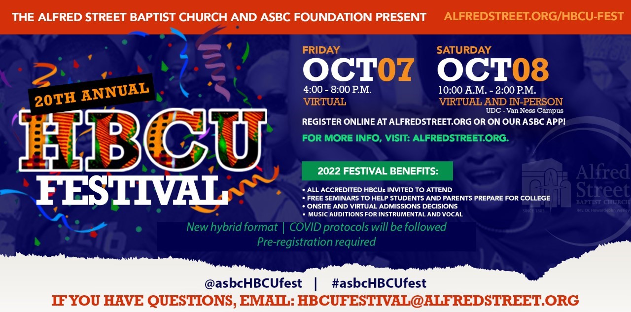 20th Annual HBCU Festival College of Arts & Sciences