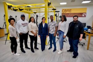 Dr. Lara Thompson in the Center for Biomechanical & Rehabilitation Engineering (CBRE)