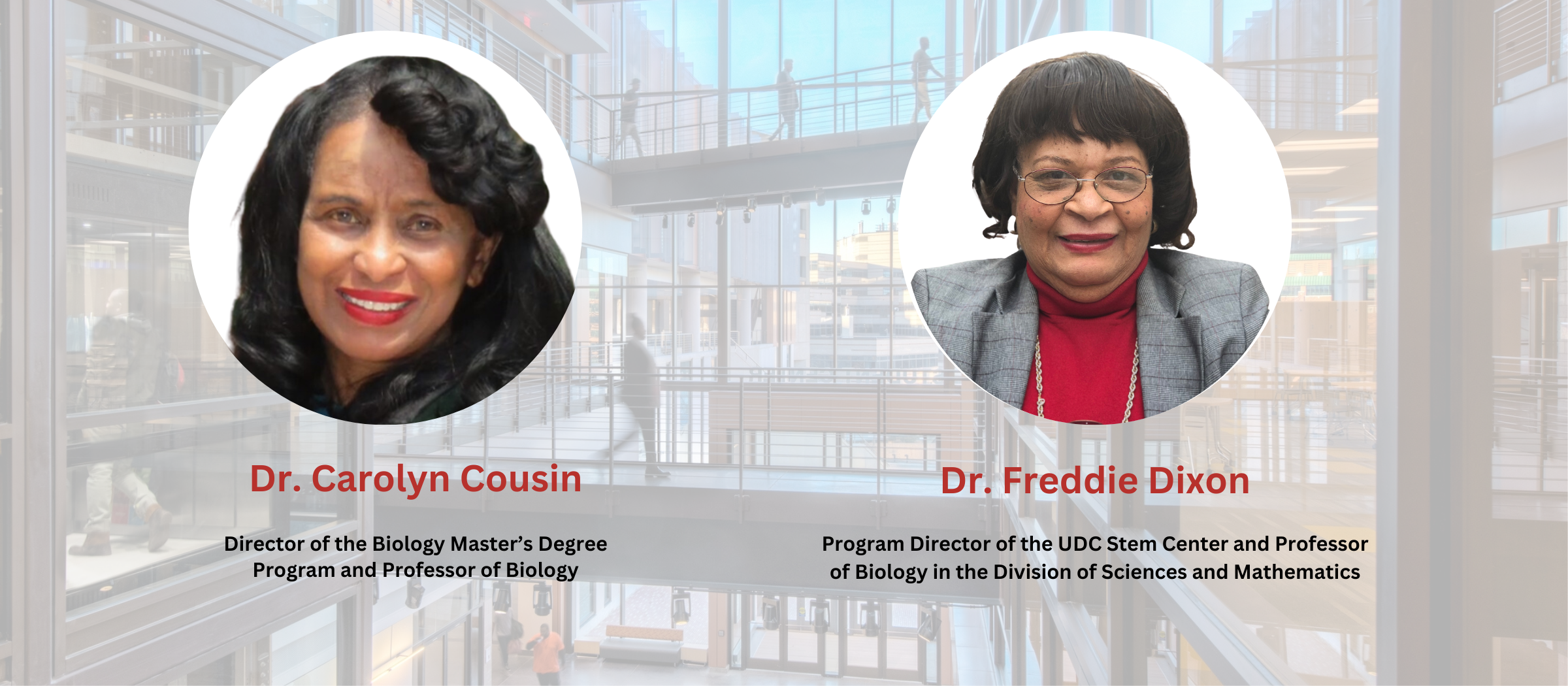 Dr. Freddie Dixon and Dr. Dr. Carolyn Cousin