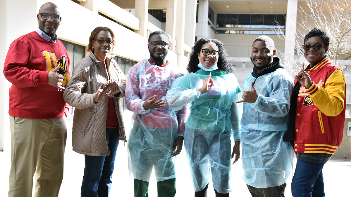 President Edington joined UDC students, faculty and staff