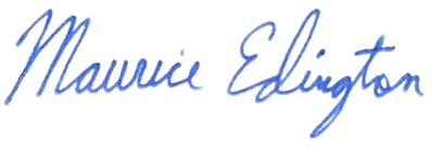 Maurice Edington's signature