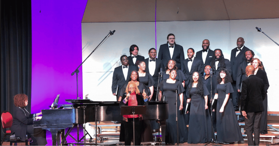 UDC Chorale performing at the Holiday concert on Dec. 9, 2024