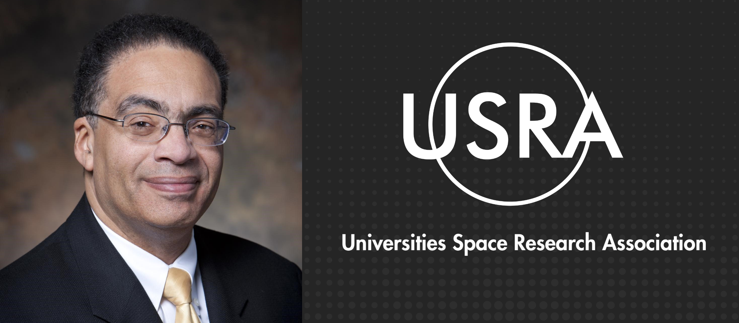 Photo of Dr. Victor McCrary and the USRA logo