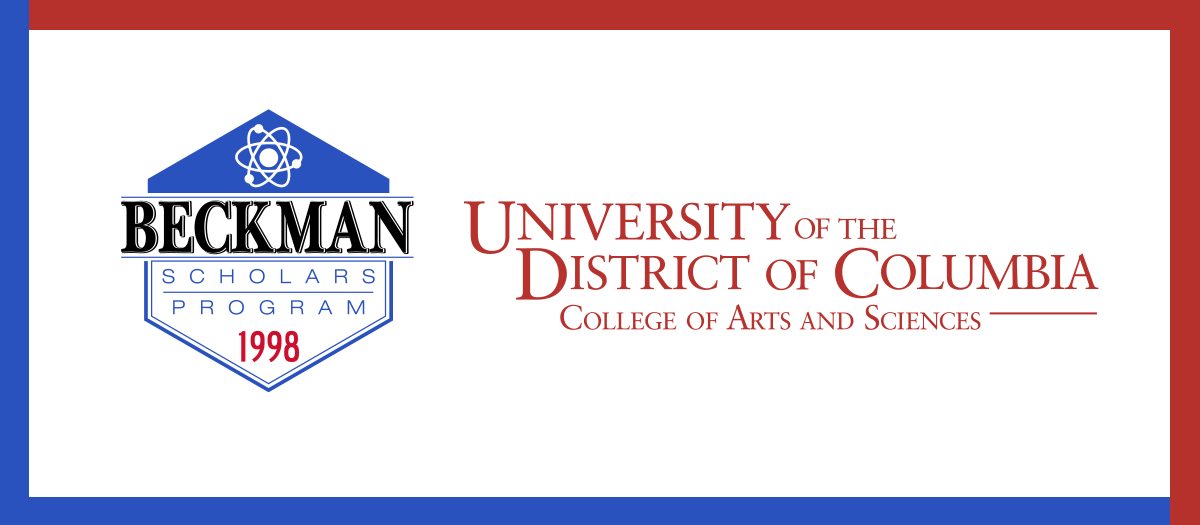 University of the District of Columbia's College of Arts and Sciences and Beckman Scholars Program Logos