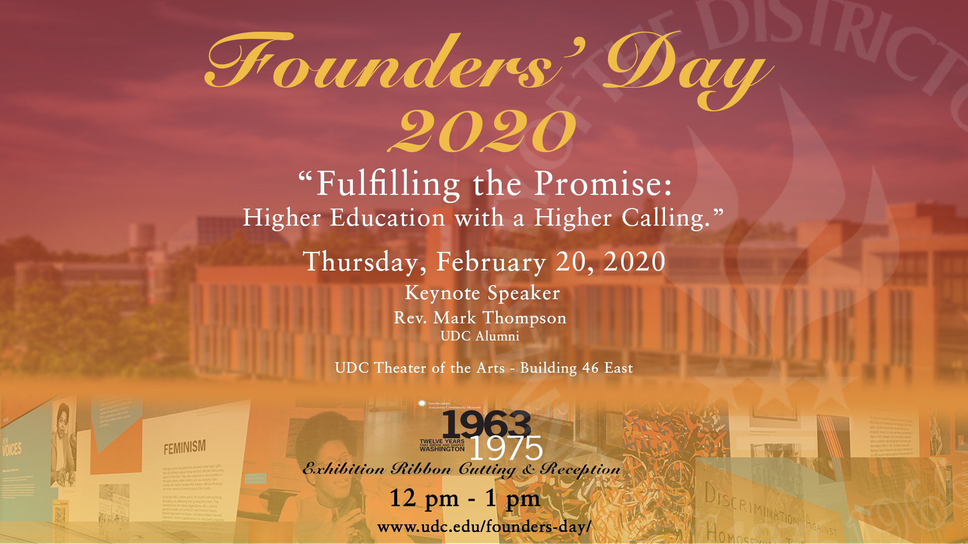 FoundersDay2020MonitorsV4 University of the District of Columbia